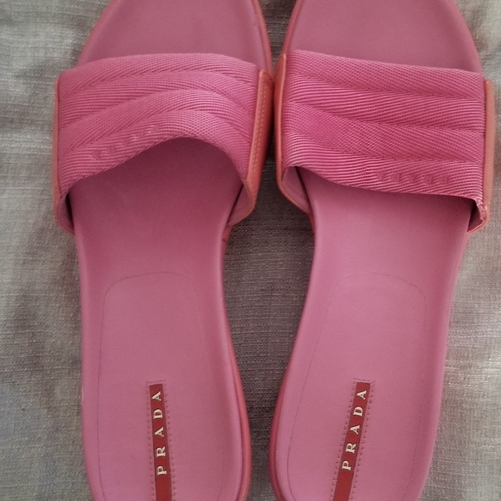 Prada beach slide